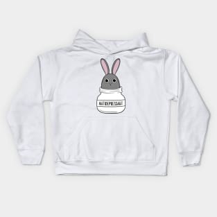 Antidepressant Bunny 5 Kids Hoodie